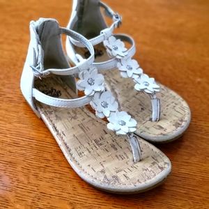 Faded Glory Flower Strappy Sandals